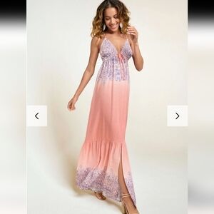 VENUS Pink and Purple Maxi Dress